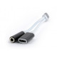 Аудио-кабель Cablexpert (CCA-UC3.5F-02), USB Type-C-3.5мм, 0.15 м, + питание