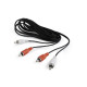 Аудио-кабель Cablexpert 2хRCA - 2хRCA (M/M), 5 м, черный (CCA-2R2R-5M)