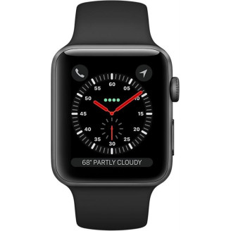 Умные часы Apple Watch Series 3 GPS 42mm Space Grey Aluminium Case with Black Sport Band (MTF32_)