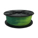 Филамент пластик Gembird (3DP-ABS1.75-01-BGYG) для 3D-принтера, ABS, 1.75 мм, сине-зеленый в желто-зеленый, 1кг