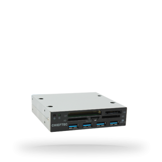 Хаб/картридер Chieftec CRD-801H USB3.0 4 ports Black