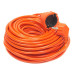 Удлинитель PowerPlant JY-3024/25 (PPCA10M250S1) 1 розетка, 25 м, оранжевый