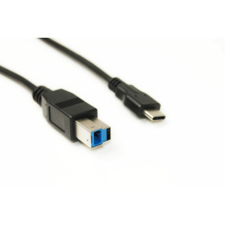 Кабель PowerPlant (KD00AS1275) USB3.0 Type-C(M)-USB(BM), 1.5м, Black