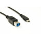 Кабель PowerPlant (KD00AS1275) USB3.0 Type-C(M)-USB(BM), 1.5м, Black