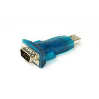 Переходник PowerPlant (KD00AS1286) USB2.0(AM)-COM(M), Blue