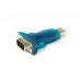 Переходник PowerPlant (KD00AS1286) USB2.0(AM)-COM(M), Blue