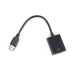Адаптер PowerPlant (CA910373) USB 3.0(AM)-HDMI(FM), 0.15м, Black