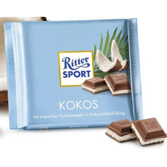 Шоколад Ritter Sport Kokos, 100 г (Германия)