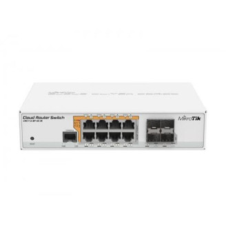 Коммутатор MikroTik CRS112-8P-4S-IN (8xGE PoE, 4хSFP)