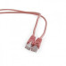 Патч-корд UTP Cablexpert (PP12-3M/RO) литой, 50u штекер с защелкой, 3 м, розовый