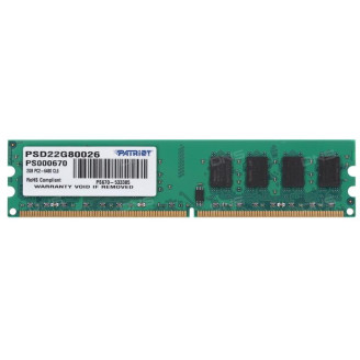 Модуль памяти DDR2 2GB/800 Patriot Signature Line (PSD22G80026)