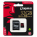 Карта памяти MicroSDHC  32GB UHS-I/U3 Class 10 Kingston Canvas React R100/W80MB/s + SD-адаптер (SDCR/32GB)