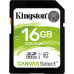 Карта памяти SDHC  16GB UHS-I Class 10 Kingston Canvas Select (SDS/16GB)