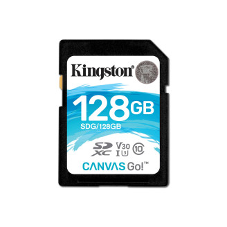 Карта памяти SDXC 128GB UHS-I Class 10 Kingston Canvas Go (SDG/128GB)