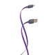 Кабель Florence Color USB-Lightning 2A, 1м, Purple (FDC-L1-2P)