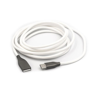 Кабель PowerPlant USB-USB Type-C, 2м White (CA910748)