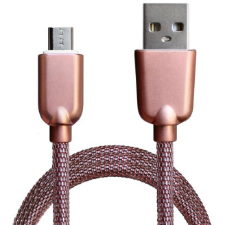 Кабель Grand-X USB-microUSB, 1м Rose Gold (MM02RG) грн