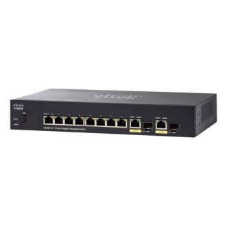 Коммутатор Cisco SB SG350-10, 8xGE, 2 T/SFP (SG350-10-K9-EU)