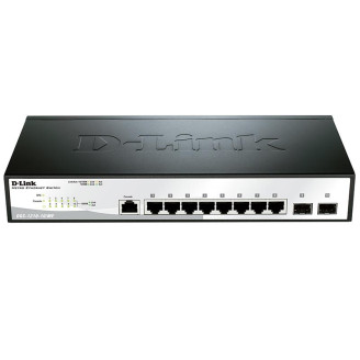 Коммутатор D-Link DGS-1210-10/ME/A1 8x1GE, 2xSFP, Smart (DGS-1210-10/ME/A)