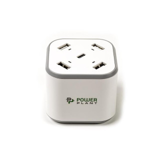 Сетевое зарядное устройство PowerPlant (4xUSB, 1xUSB Type-C, 8.4A) White (SC230112)