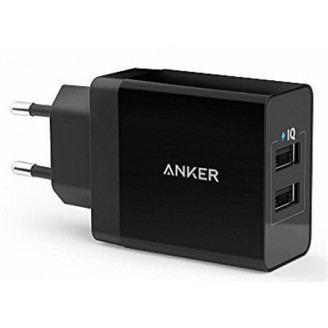 Сетевое зарядное устройство Anker PowerPort 2 (2USBx2.4A) V3 Black (A2021L11)