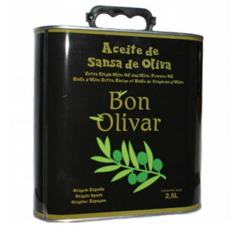Оливковое масло Bon Olivar Olio di Sansa di Oliva, 2.5 л (Испания)