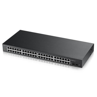 Коммутатор ZYXEL GS1900-48HPv2 (GS190048HPV2-EU0101F) (24xGE, 24xGE PoE+, 2xSFP, Max POE 170W, Web Smart)