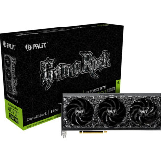 Видеокарта GF RTX 4070 Ti Super 16GB GDDR6X GameRock OmniBlack Palit (NED47TS019T2-1020Q)