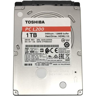 Накопитель HDD 2.5 SATA 1.0TB Toshiba L200 5400rpm 128MB (HDWL110)_Refurbished