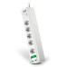Сетевой фильтр APC Essential SurgeArrest White (PM5U-RS) 5 розеток + 2 USB, 1.83 м