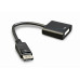 Адаптер-переходник Cablexpert (AB-DPM-DVIF-002) DisplayPort-DVI, 0.1м, черный