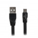 Кабель Cablexpert (CCPB-M-USB-01BK) USB 2.0 A - microUSB, премиум, плоский, 1м, черный