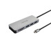 Концентратор Grand-X SG-510 USB TypeC-3хUSB/CR, Silver