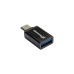 Адаптер Grand-X USB Type-C - USB V 3.0 (M/F) Black (AD-112)