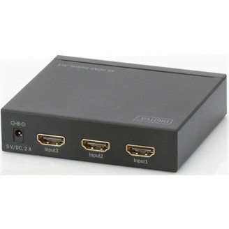 Видеокоммутатор Digitus HDMI (INx3-OUTx1) 4K Black (DS-48304)