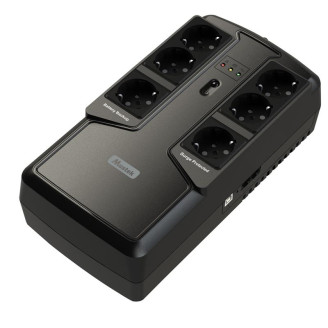 ИБП Mustek PowerMust 600 Offline, 6xSchuko, USB  (600-LED-OFF-T10)
