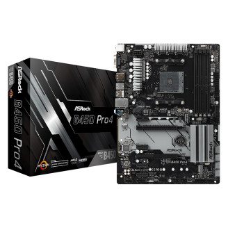 Материнская плата ASRock B450 Pro4 Socket AM4