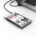 Внешний карман Orico SATA HDD/SSD 2.5, USB3.1 Gen 1 Type-C, Transparent (2139C3-CR-PRO)