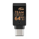 Флеш-накопитель USB3.1 64GB OTG Type-C Team M181 Black (TM181364GB01)