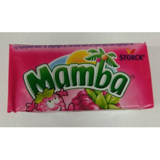Жевательные конфеты Mamba малина, 6 шт (Германия)