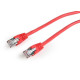 Патч-корд Cablexpert (PP6-0.25M/R) FTP, литой, 50u "штекер с защелкой, 0.25 м, красный