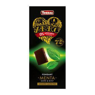 Шоколад черный Torras Zero Negra Menta, с мятой, 100 г (Испания)