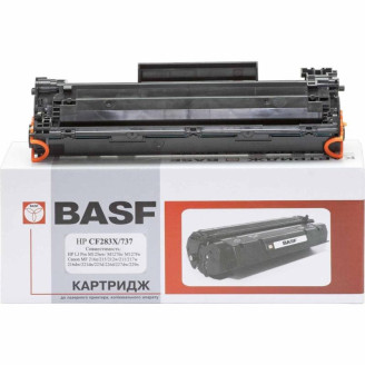 Картридж BASF (BASF-KT-CF283X) HP LJ Pro M125/127, Canon 737 Black (аналог CF283X/CRG737)