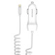 Автомобильное зарядное устройство Joyroom UP-522AL (USBх2.1A) White (RL047657) + кабель Lightning