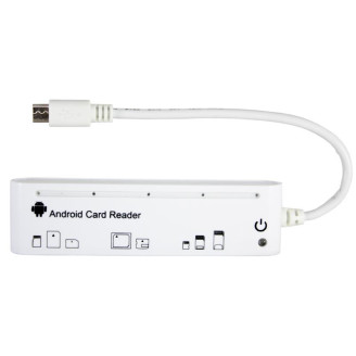 Кардридер MicroUSB PowerPlant KD000OT0440 White