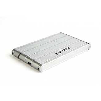 Внешний карман Gembird для подключения SATA HDD 2.5, USB 3.0, алюминий, Silver (EE2-U3S-5-S)