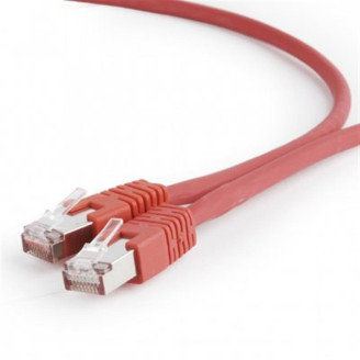 Патч-корд S/FTP Cablexpert (PP6A-LSZHCU-R-2M) литой, 50u штекер с защелкой, 2м, красный