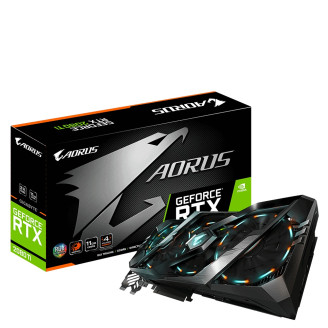 Видеокарта GF RTX 2080 Ti 11GB GDDR6 Aorus Gigabyte (GV-N208TAORUS-11GC)