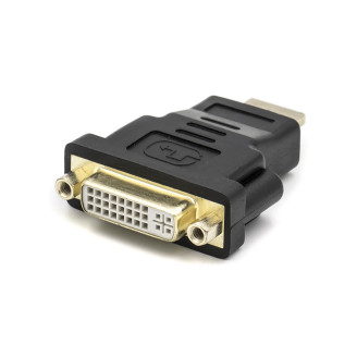 Адаптер PowerPlant (CA910977) HDMI M - DVI F (A-HDMI-DVI-2), черный