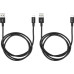 Комплект кабелей Verbatim USB2.0-MicroUSB, 1м+1м Black (48874)